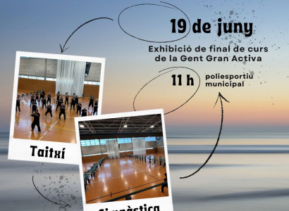 Exhibició de final de curs de la Gent Gran Activa: taitxí i gimnàstica