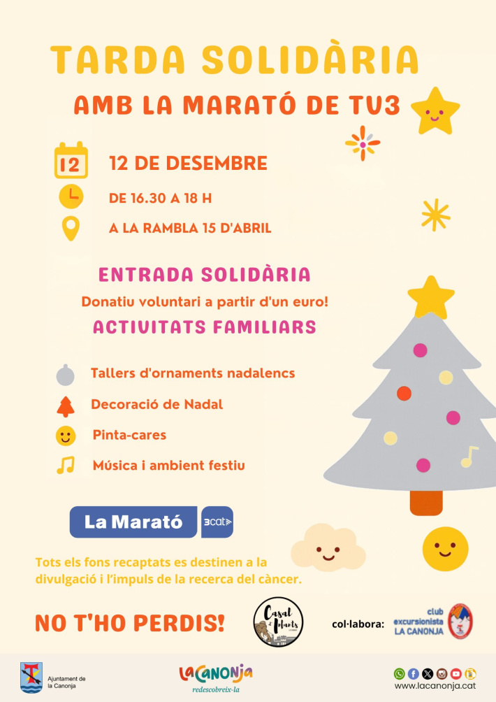 Tarda solidària amb la Marató de TV3