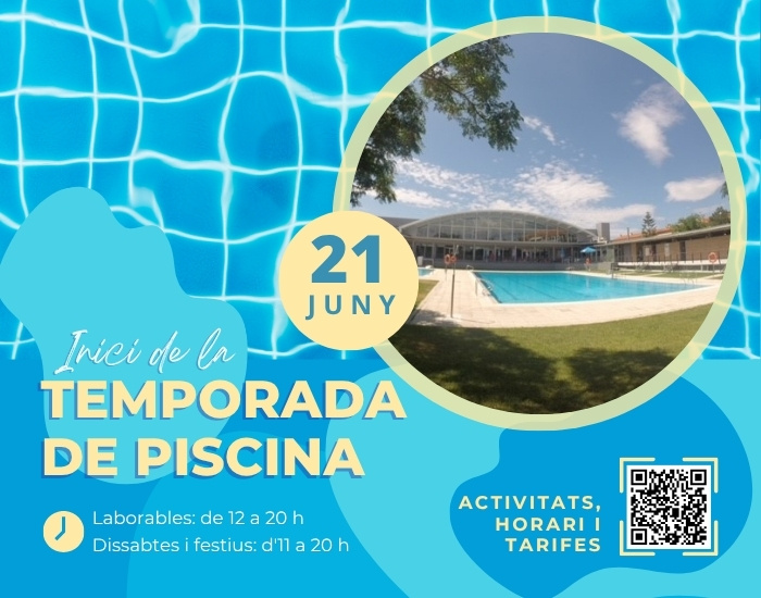 El 21 de juny comença la temporada de piscina