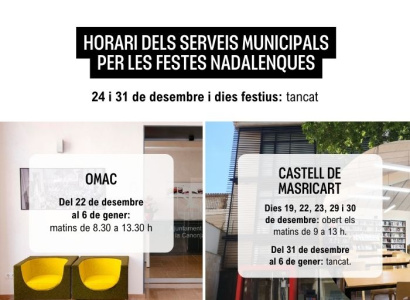 HORARIS DE NADAL SERVEIS MUNICIPALS