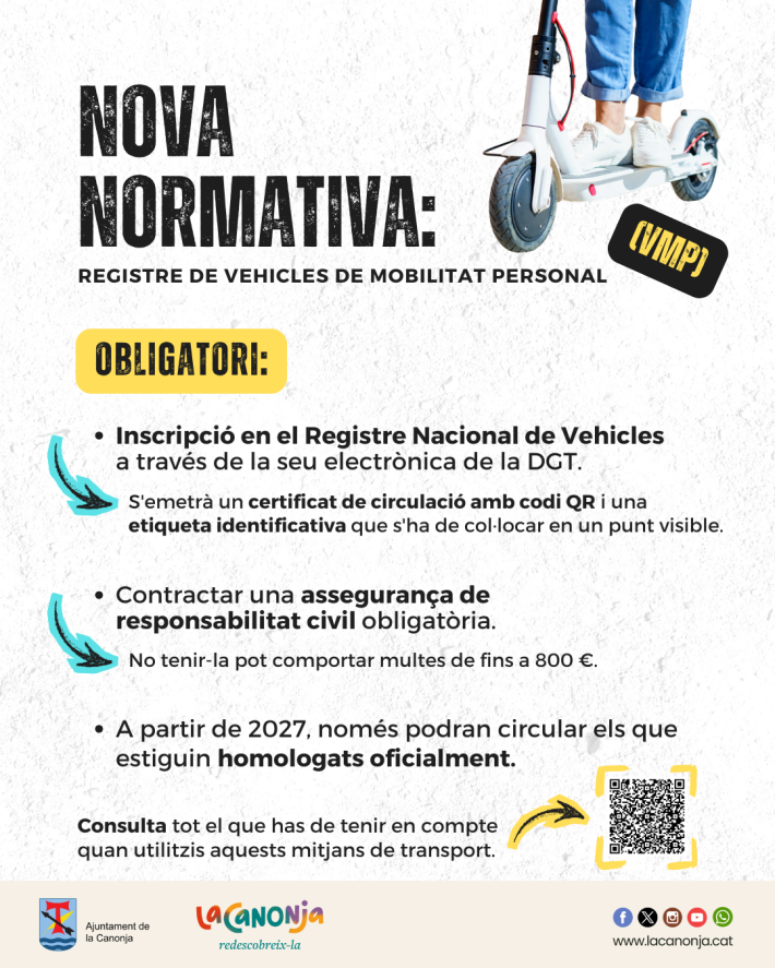 Els patinets el&egrave;ctrics s&rsquo;han d&rsquo;inscriure obligat&ograve;riament al registre de la DGT