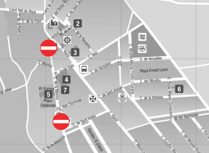 Del 4 al 8 d'octubre: Tall de circulació al carrer Marina